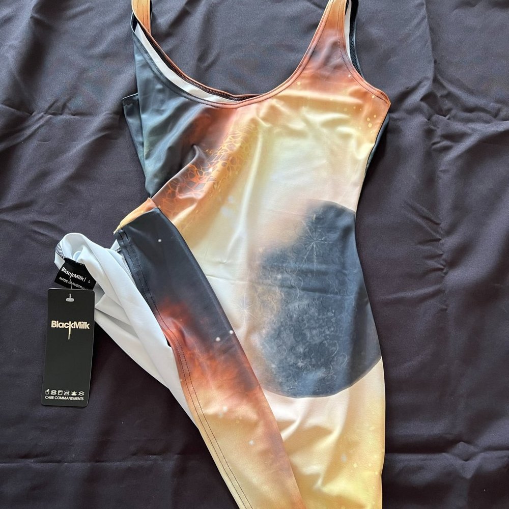 BlackMilk Yellow Nebula Dress